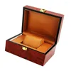 Watch Boxes Vintage Luxury Box Wine Red Natural Wooden Jewelry Wristwatch Display Travel Organizer Showcase Birthday Gift