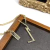 Women Accessories Golden Link Halsband Designers Armband Smycken Letter Fashion Halsband Kedjor