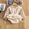 Set di abbigliamento per bambini BAMBINI AUTTUNGE BAMBINI 2PC CHE BELLE STUBLE RUFFLES FLOORE MONI MONIE LUNGA TAPS PLATTURA PROPRIE