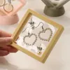 Caixa de armazenamento de jóias de filme pe 3D Caso de anel flutuante transparente transparente Brincho de colar de colar de colar dos casos de ornamento de exibição à prova de poeira