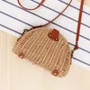 Kvällspåsar 2022 Messenger Woven Bag Beach Mori Semi-Circle Straw Holiday Po Fashion Small Fresh Shopping Shopping Zcy037