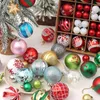 Christmas Decorations 44pcs/Set Tree Balls Bauble Xmas Party Hanging Ball Ornaments for Home New Year Gift Y2209