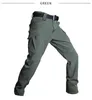 Pantalons d'extérieur hiver thermique Cargo hommes pantalons de réflexion de chaleur militaire tactique imperméable coquille souple pour la randonnée