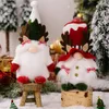 Gnome décorations de Noël en peluche elfe poupée renne vacances décor à la maison merci donnant des cadeaux de jour