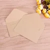 Emballage cadeau 50pcs / lot Mini enveloppes en papier artisanal Enveloppe de style européen vintage pour stocker des lettres, des cartes postales, des cartes de visite, etc.