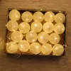 Décorations de Noël 20 Boules de coton LED LED String Fairy Lights Garland Decoration For Home Wedding Party Room Curtain Decor Y2209