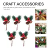 Christmas Decorations Floral Picks Berry Pine Mistletoe Greenery