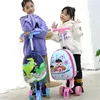 Valises enfants Scooter bagages mignon cabine chariot coffre paresseux jouets valise pour bébé enfants roulant voyage sur roues