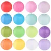 1pc 8inch 20cm multicolor lanterne di carta rotonde cinesi palla per la festa nuziale lanterne appese decorazioni di compleanno forniture per babyshower WLY9325