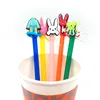 2022 New bad bunny straw topper silicone mold accessories cover charms Reusable Splash Proof drinking dust plug decorative 8mm straw party supplies