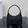 Milan Favorite Fashion Bag Classic Half Moon Underarm Mini Bag HOBO Renewable Nylon 2000 Handbag Luxury Women Shoulder Crossbody Handbags 1NE515 22x17x6cm