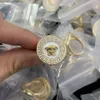 18K Gold vergulde sieraden kettingen Bracelet oorbel ringen set Griekenland meanderpatroon hars banshee medusa hoofd portret hanger verjaardagsfeestelijke feestgeschenken ms3 --- 001