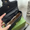 Bolsas de mão de designer Marmont para mulheres Moda Bolsas de compras de luxo Bolsas de compras de marca Bolsas masculinas Bolsas de ombro cruzadas 2209232D