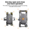 Bike Phone Holder 360° View Universal Motorcycle Phone Mount for 4.7-7 inch Mobile Phone Stand Shockproof Bracket GPS Clip