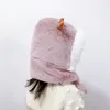 Inverno Ragazze Antler Peluche Sciarpa Berretto Caldo Morbido Paraorecchie Cappello Bambini Bambino Spessore Paraorecchie Cappuccio Avvolgente M42016506731