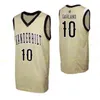 SJ NCAA College Vanderbilt Commodores Basketball Jersey 4 Kenyon Martin Jr 4 Wright 5 DJ Harvey 13 Matthew Moyer Customed zszyte