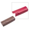 Wood Grain Glasses Case Solid Color High-End Sunglasses Case Leather Storage Box