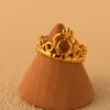 Titanium Steel Crown Open Ring Silver Gold Women Crown Finger Rings for Gift Party Fashion Jewelry