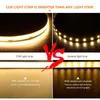 Strips Dimmable COB LED Strip DC 12V 320Leds/M FOB Light Tape 3000K 4000K 6000K Kitchen Room Lamp Band With Power Adapter Touch Switch