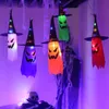 Party Supplies Halloween LED -lampor Wizard Hat Hanging Lights Ghost Face String Festival Horror Atmosphere Room Decoration LK284