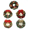 装飾的な花30cmクリスマスリース飾られたガーランドのドアの壁窓吊り飾り装飾人工花ペンダントパーティーの装飾