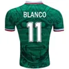 레트로 1998 멕시코 월드컵 클래식 빈티지 축구 유니폼 1970 1994 1995 태국 품질 HERNANDEZ 11 # BLANCO 홈 그린 어웨이 화이트 세 번째 Blakc 축구 셔츠