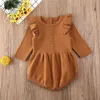 Pagliaccetti Baby Winter Boys Tute Cotton Knitted Girls Outfit Addensare Warm J220922