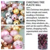 Juldekorationer 34st Tree Toys Ball Bauble Xmas Party Hängande ornament för hemmamarknad Nyår Y2209