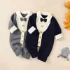 Rompers Baby Boys Girls Autumn Winter Rompers Toddler Newborn Baby Cotton Sticked Long Sleeve Button Jumpsuits Clothing J220922