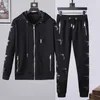 Tracksuits voor heren luxe ontwerper heren tracksuits metaal driehoek badge mannen en vrouwen paren track pak heren m-3xl