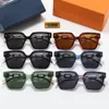 2022 Роскошный бренд 18K Золотая цепочка Солнцезащитные очки Мода Классический дизайн квадратный Для мужчин Женщин солнцезащитные очки uv400 3047