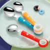 Set di stoviglie per bambini Gadget per bambini Lecca-lecca Cucchiaio Forchetta Utensili per bambini Posate per bambini in acciaio inossidabile Stoviglie per alimentazione infantile