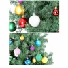 Weihnachtsdekorationen 24 teile/los 3 cm/1,2 Zoll Farbe Baum Ball Ornamente Hängen Glänzende Flitter Für Home Haus Bar Party y2209