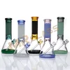 Hookah Thick Glass Bongs 866039039 Portable Size Small Beaker Bong with Tobacco Bowl Glass Downstem Diffuser and Ice Catche8017976