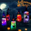 Other Festive Party Supplies LED Halloween Decoration Flashing Light Gypsophila Ghost Festival Dress Up Glowing Wizard Hat Lamp Decor Hanging Lantern 220922