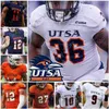 American College Football Wear Nik1 UTSA Roadrunners Jersey de futebol NCAA College Lowell Narcisse Sincere McCormick Carlos Strickland II Zakhari Franklin Jarrod