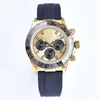 Sapphire Luminous Watch Wristwatches Mens Rel￳gio autom￡tico Rel￳gios de a￧o inoxid￡vel