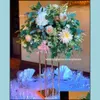 Party Decoration Gold Flower Vase Floor Vases Column Stand Metal Road Lead Wedding Table Centerpiece Rack Event Drop Delivery 2021 Ho Dhmjq