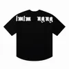 Ontwerper van merk luxe T-shirt Palms t-shirt PA-kleding Spray Letters korte mouw lente zomer tij mannen en vrouwen tee nieuwe losse top 2024