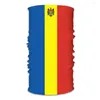 Halsdukar moldavien land flagga halsduk halva ansiktsmask män kvinnor mode nacke gaiter bandanas dammtät pannband utomhus klättring