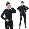 Stage Wear Sailor Show Costume Female Dress Water Ice Dance Short Coat and Harem Pants Spring Autumn Pretty Sexy Navy Suit Army Green Black