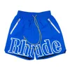 メンズショーツRhude Mens Shorts Tide Brand Street High Quality Streetwearファッションルーズカジュアルヒップホップビーチスポーツウェアメンズショートパンツ