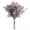 Flores decorativas Plantas artificiais Plástico Flor Verde Grass Jardim Varanda Home Parede pendurada Diy Diy Wedding Room Decoração