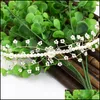 Wedding Hair Jewelry Us Warehouse Flower Wedding Hair Accessories Headband Pearl Acrylic Bridal Vine Hairbands Crown Headpiece Bride Dho9X