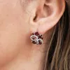 Stud Earrings GEM39S BALLET 925 Sterling Silver Flower 623Ct Natural Garnet Gemstone Fine Jewelry For Women Wedding2013619