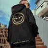 Erkek Hoodies Gülümseme Erkekler Metal Altın Logo Baskı Tulucuları Unisex Street Giyim Kapüşonlu Sweatshirt Harajuku Büyük boy Homme Giysileri Toptan