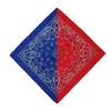 Bow Ties 55x55cm Multifunctional Cotton Colorful Handkerchief Paisley Tie-Dye Bandanas Square Ladies Headscarf Women Neckerchief 1PC