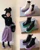 Kids Martin Boots Autumn Winter Children Modna kostka Chelsea Boot Baby Boys Girl