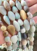 Beads Natural Multicolor Amazonite Oval Coin Stone 8/10/12/12x22mm For DIY Necklace Bracelet Jewelry Making 15"