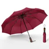 Guarda-chuvas chuvosa e solta autom￡tica de parasol guarda-chuva homens homens port￡til viagens universais tronco bumbershoot th0468